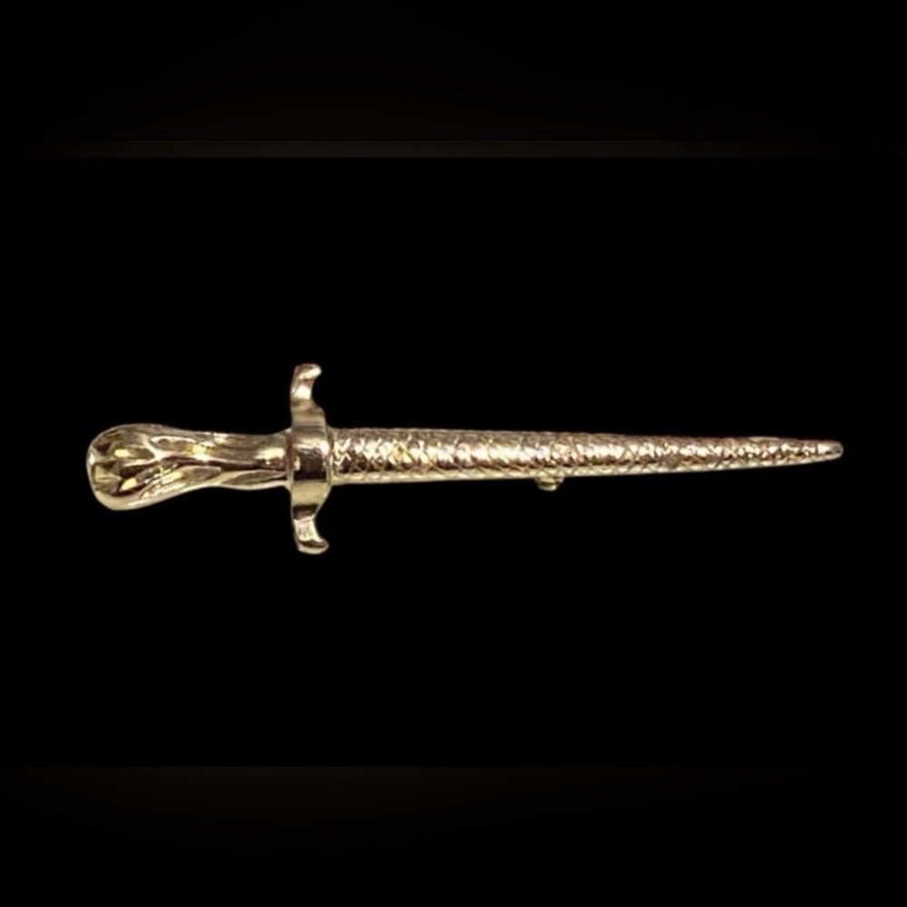 Vintage Costume Sword Brooch #7568